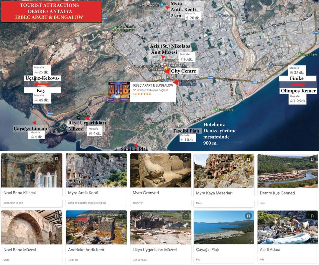 İrbeç Apart&Bungalow Demre Bagian luar foto